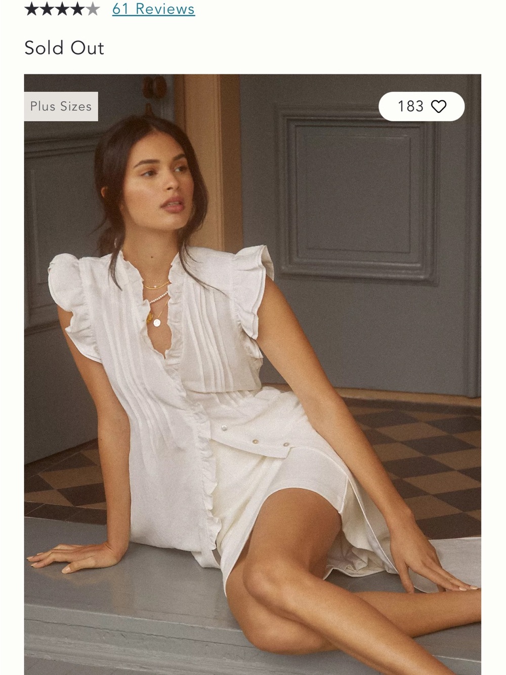 NWT By Anthropologie Long Ruffled Tunic XS